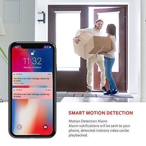 Victure FHD WiFi IP Wireless Indoor Night Vision Motion Detection Camera 1080P - The Happy Tourist LTD